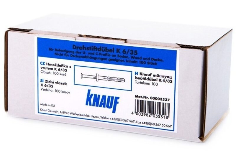 Kalamas medsraigtis 6x35mm su kaiščiu KNAUF, (100vnt.) - Image 2